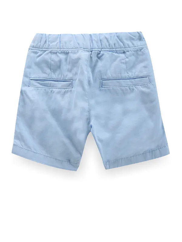 U S POLO ASSN light blue cotton shorts