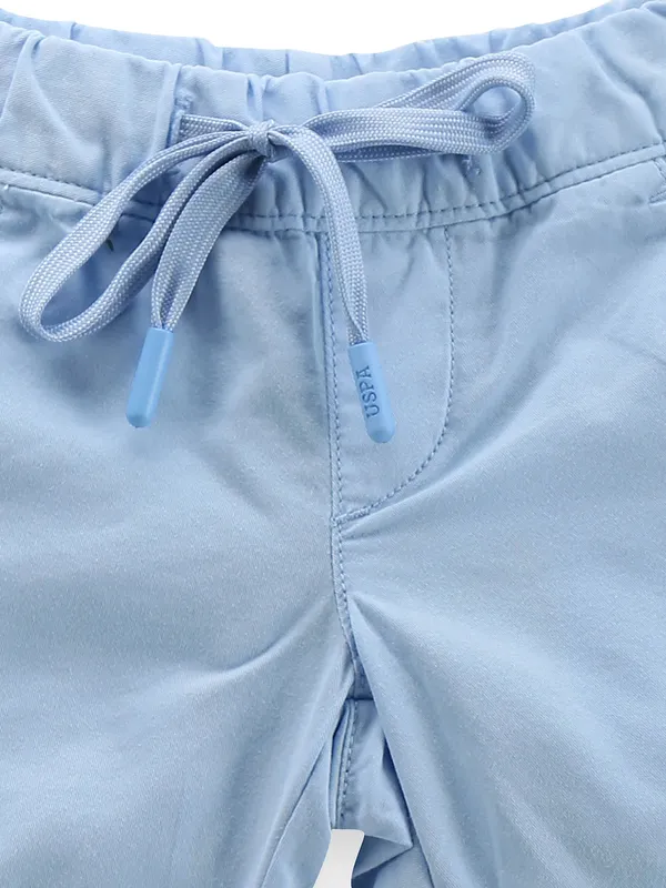 U S POLO ASSN light blue cotton shorts