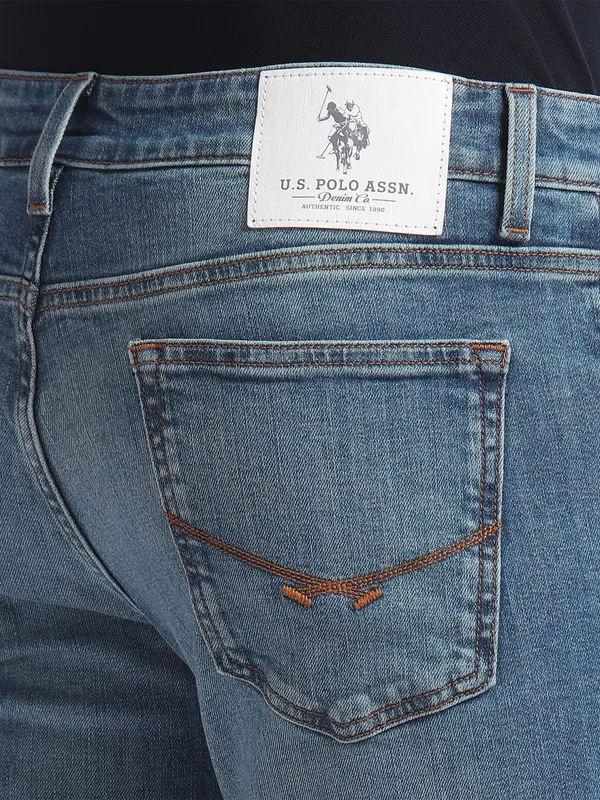 U S POLO ASSN light blue casual jeans