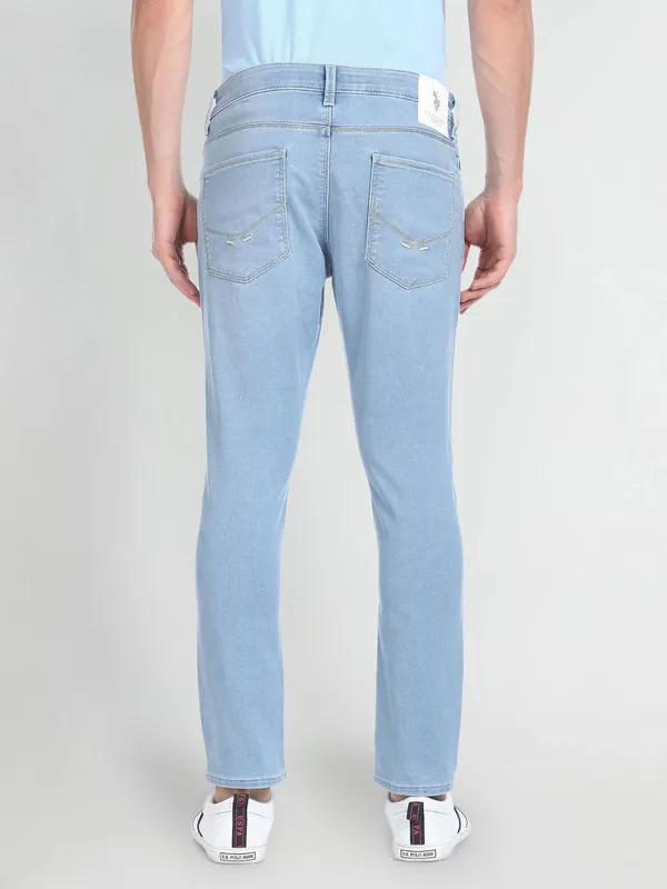 U S POLO ASSN light blue slim fit jeans