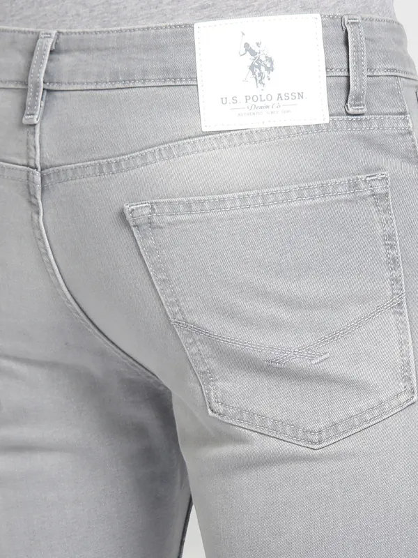 U S POLO ASSN light grey washed jeans