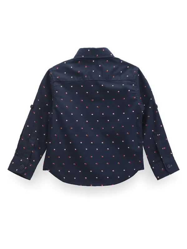 U S POLO ASSN navy casual boys shirt
