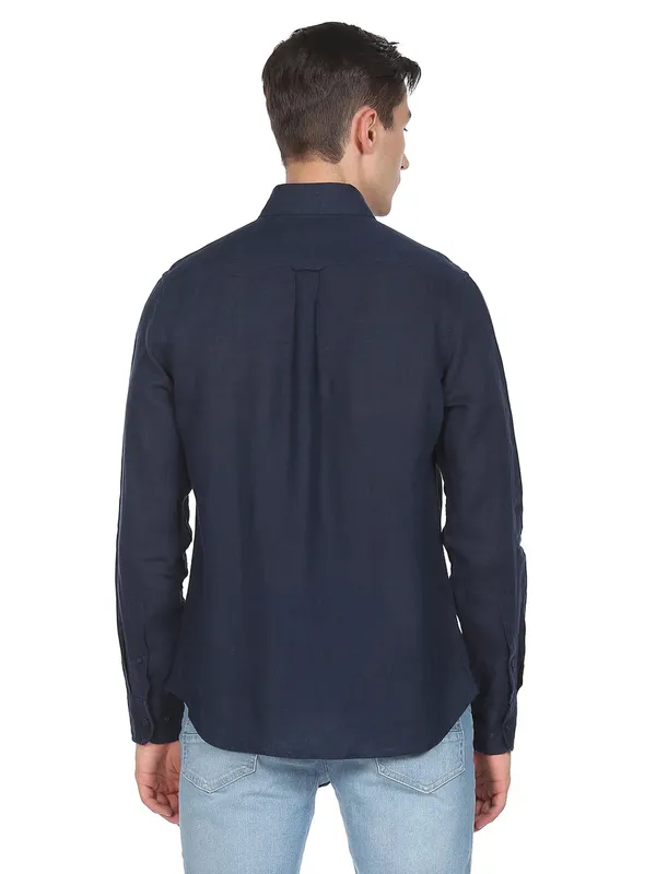 U S POLO ASSN navy plain shirt