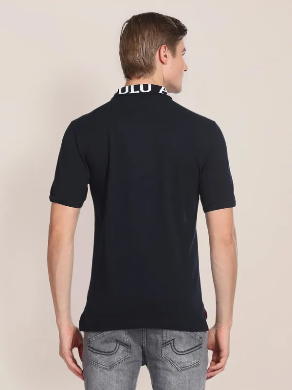 U S POLO ASSN dark navy plain t shirt