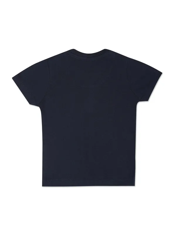 U S POLO ASSN navy printed boys t shirt