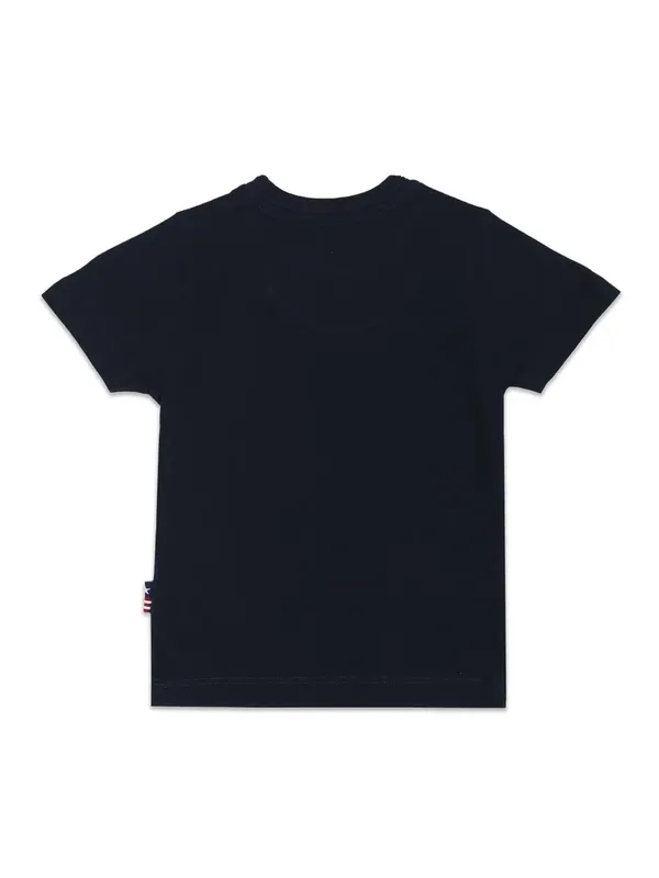 U S POLO ASSN navy printed t shirt