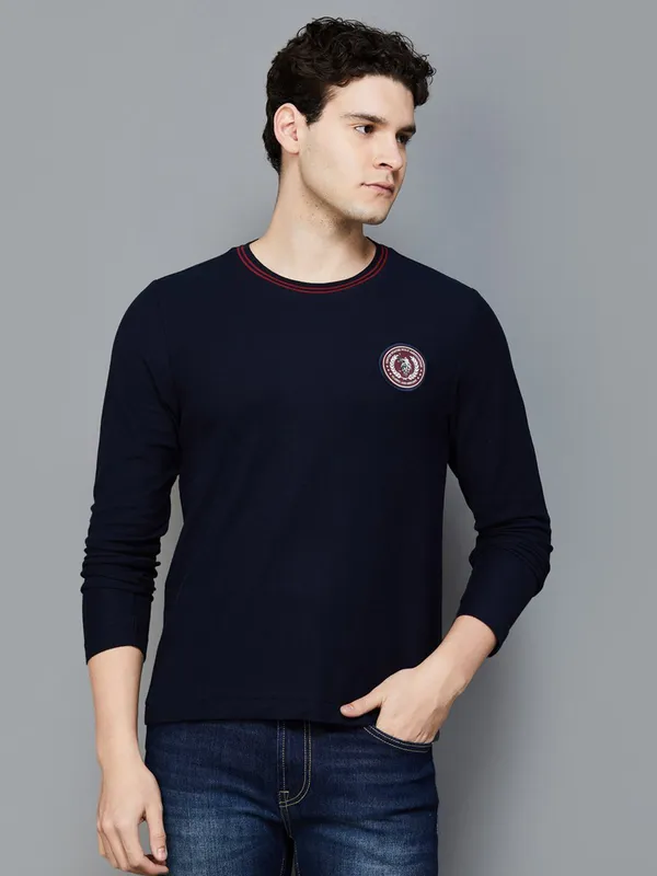 U S POLO ASSN navy round neck t shirt