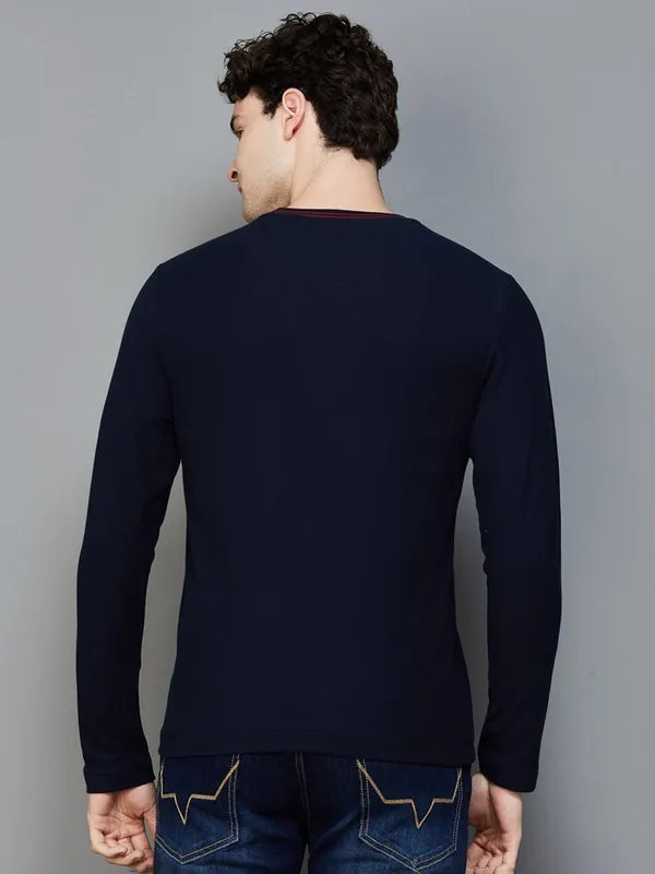 U S POLO ASSN navy round neck t shirt