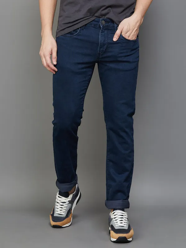 U S POLO ASSN navy skinny fit jeans in solid