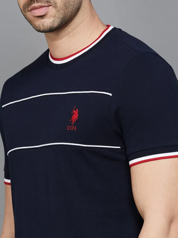 U S POLO ASSN navy slim fit t shirt