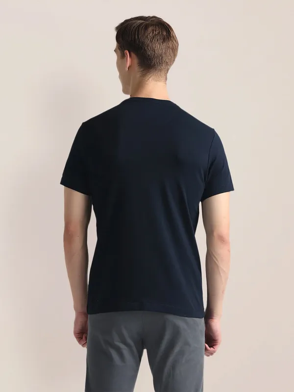 U S POLO ASSN navy stripe cotton t-shirt