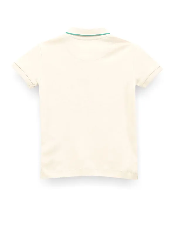 U S POLO ASSN off-white cotton t-shirt
