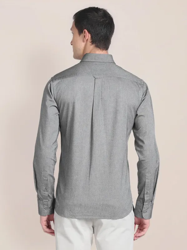 U S POLO ASSN plain grey shirt
