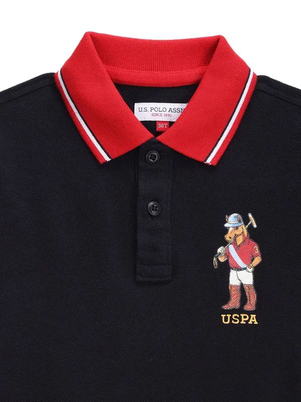 U S POLO ASSN plain navy t shirt