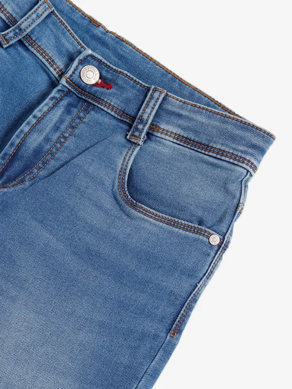 U S POLO ASSN sky blue washed jeans