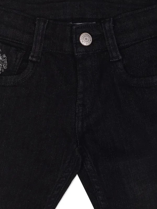 U S POLO ASSN solid black jeans