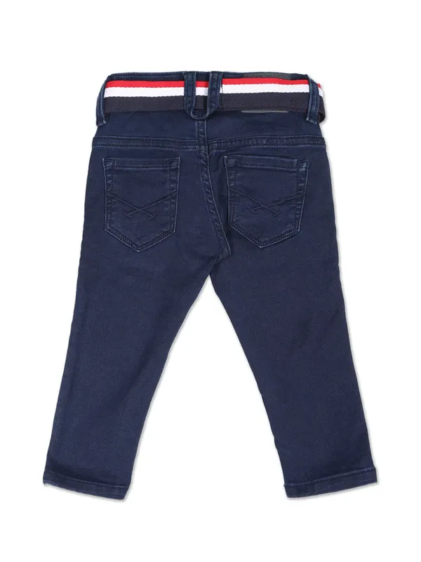 U S POLO ASSN solid dark blue jeans