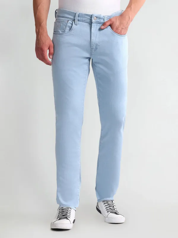 HOT Slim Tapered Us Polo Slim Fit Jeans US POLO ASSN Solid