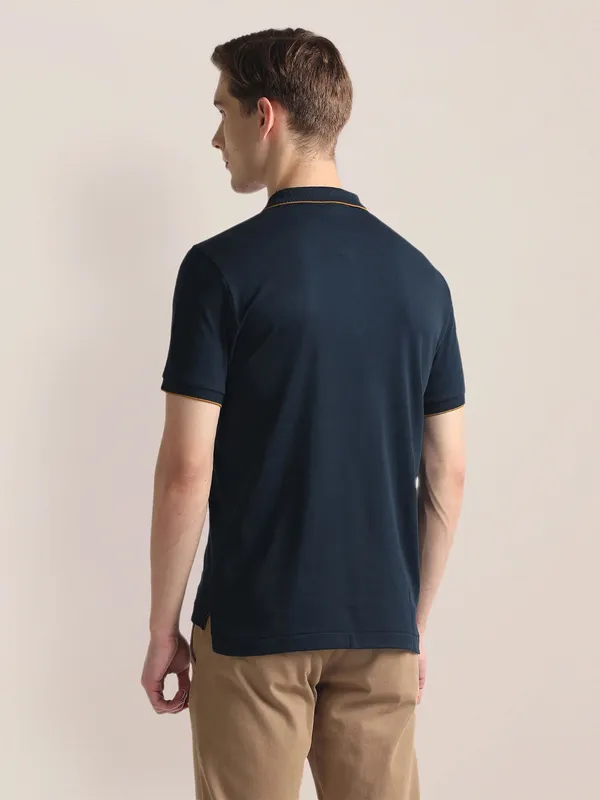 U S POLO ASSN stripe navy cotton t-shirt