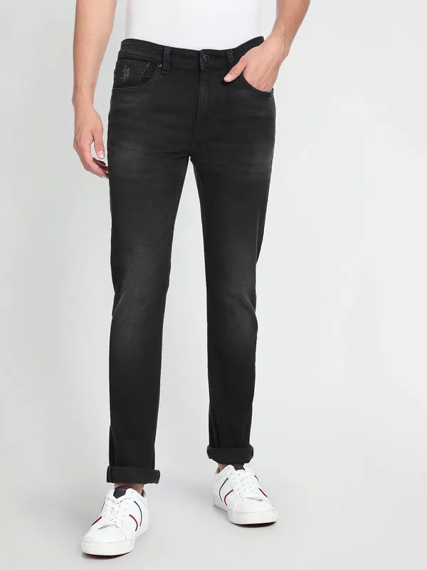 U S POLO ASSN trendy black skinny fit jeans