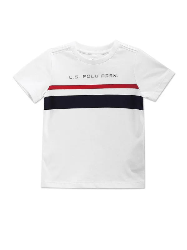 U S POLO ASSN white casual t shirt