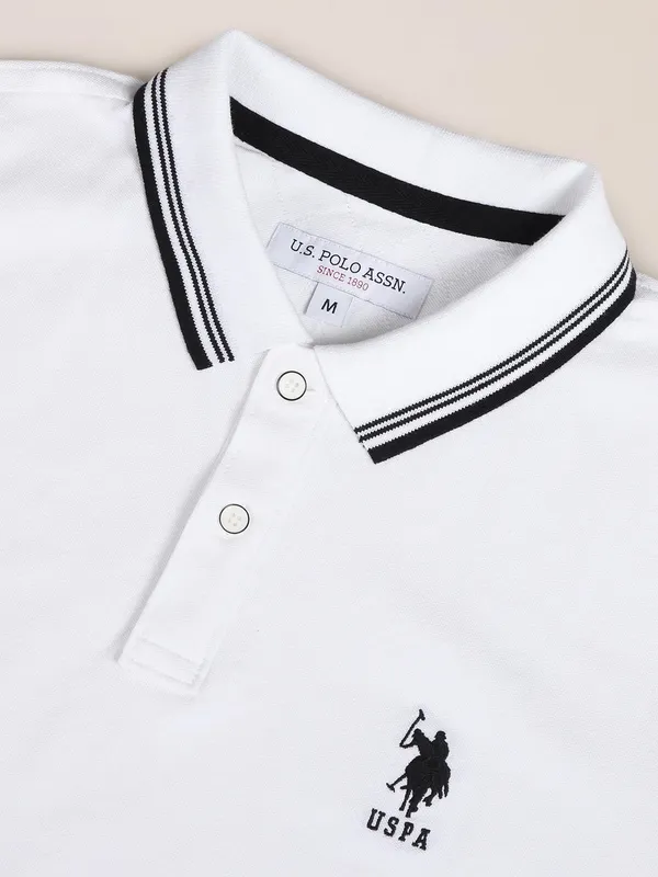 U S POLO ASSN white plain t shirt