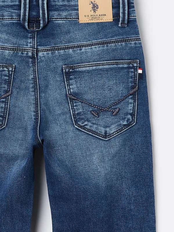 U S POLO blue washed denim jeans