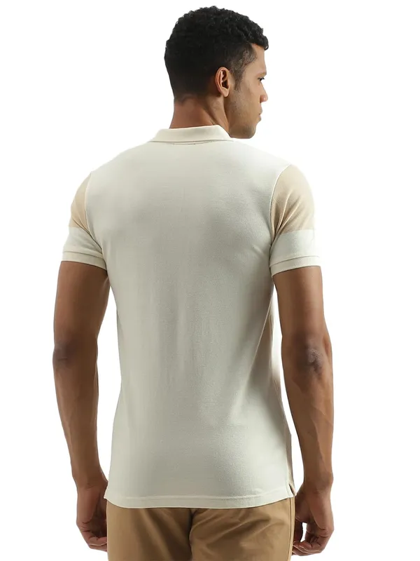 UCB beige and cream stripe t shirt
