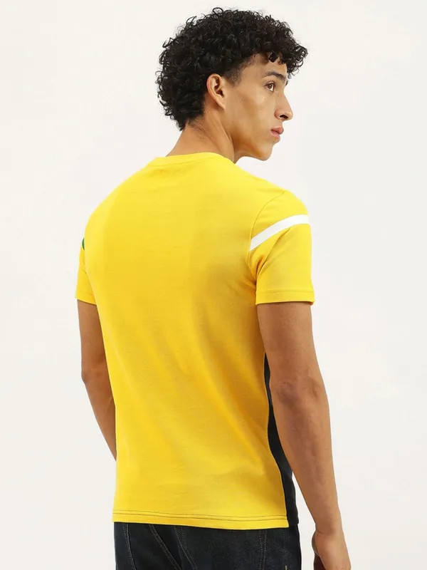 UCB black and yellow round neck t-shirt