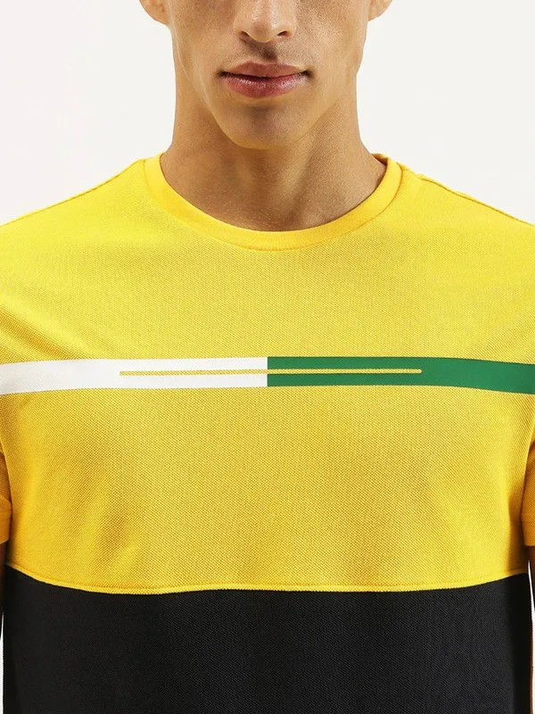 UCB black and yellow round neck t-shirt
