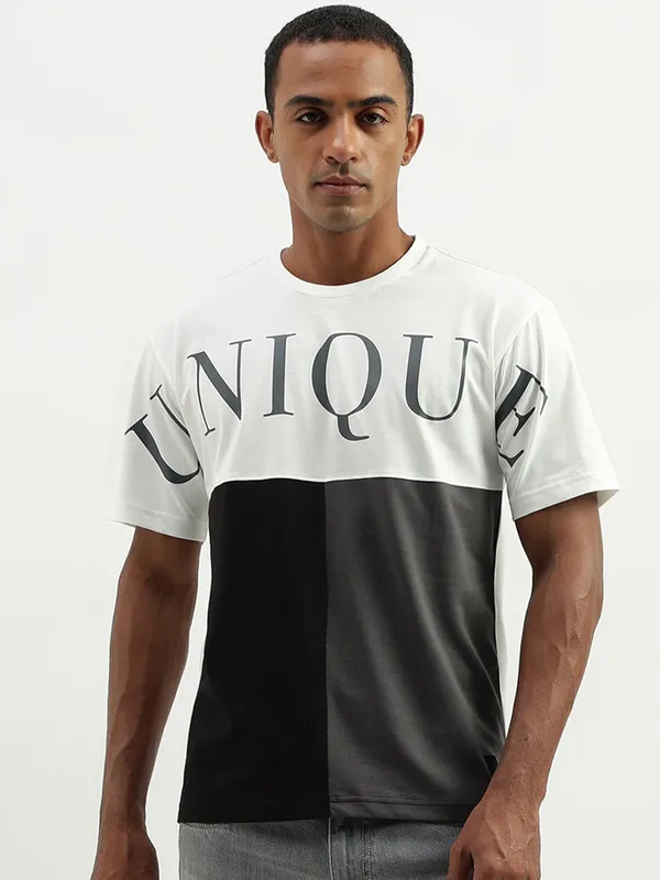 UCB black color block and printed t shirt