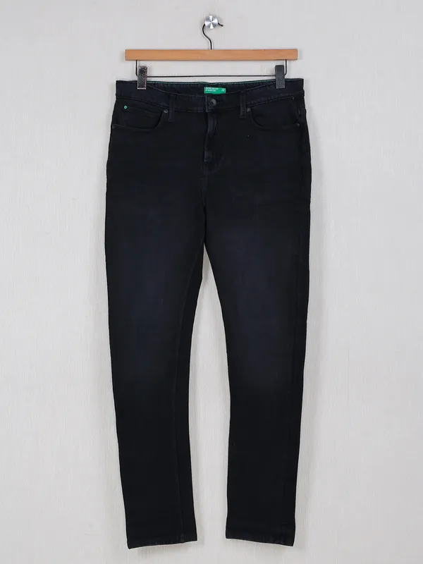 UCB black denim solid jeans