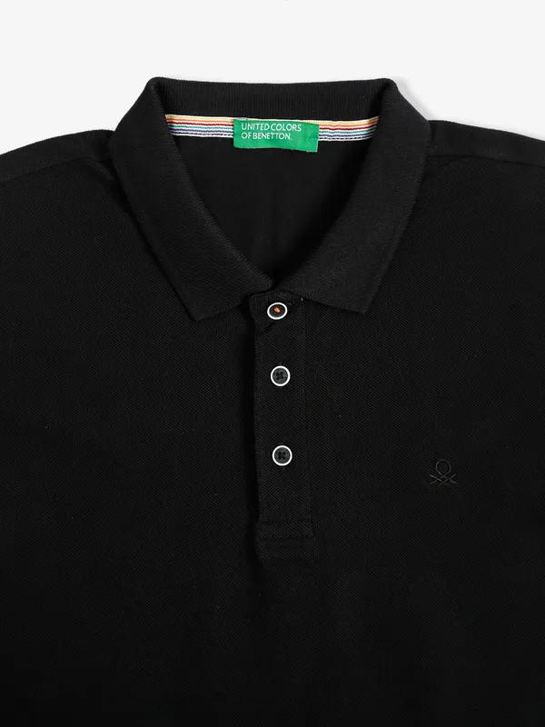 UCB black half sleeves polo t shirt