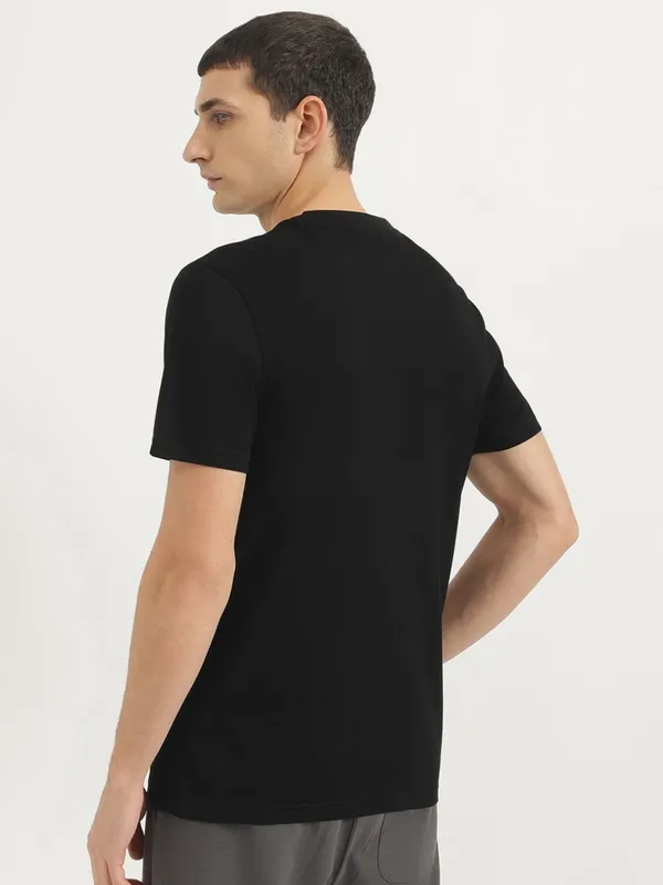 UCB black knitted cotton t-shirt