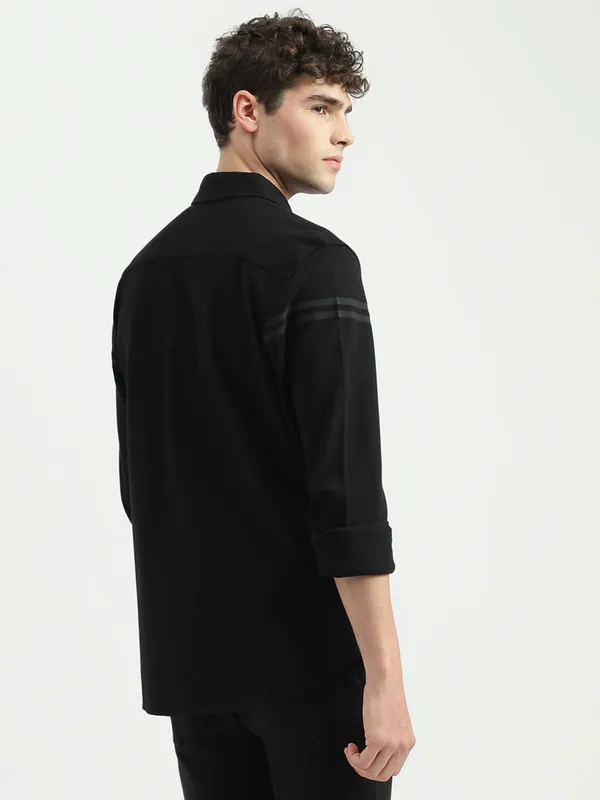 UCB black regular fit shirt