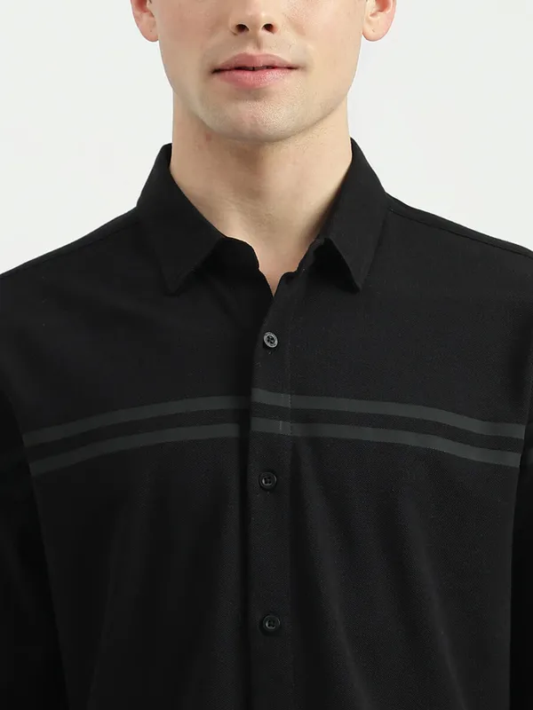 UCB black regular fit shirt