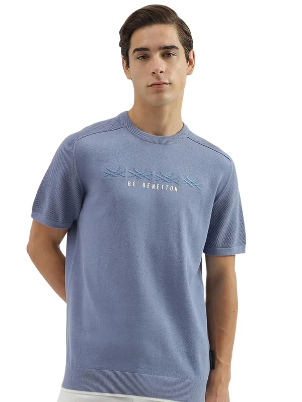 UCB blue knitted sweatshirt