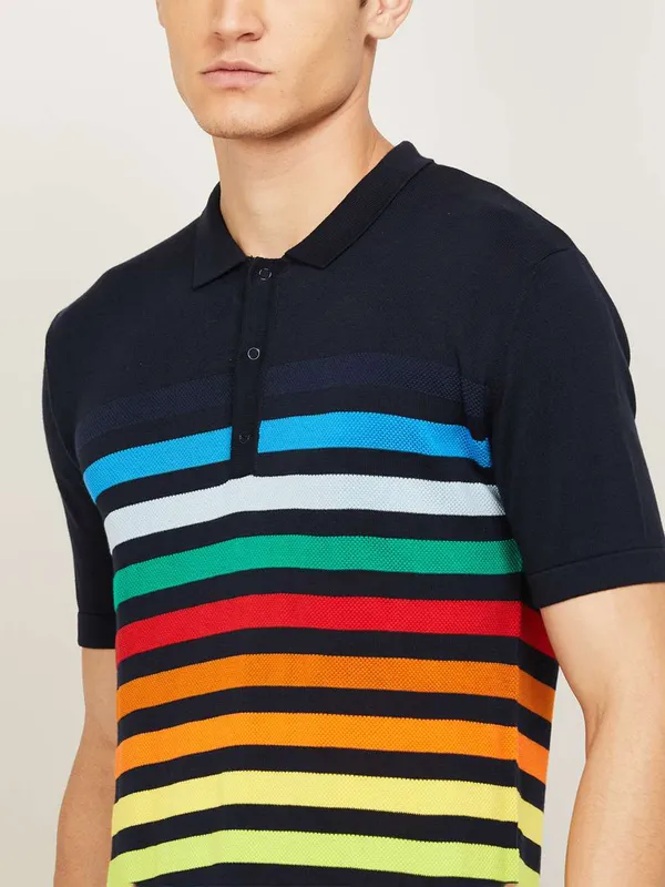 UCB cotton black t shirt for men