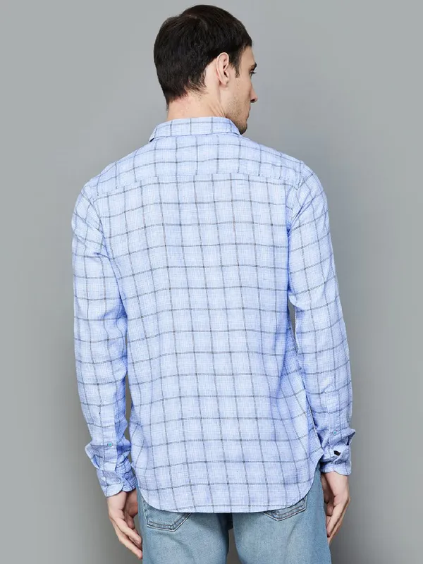 UCB cotton blue checks shirt