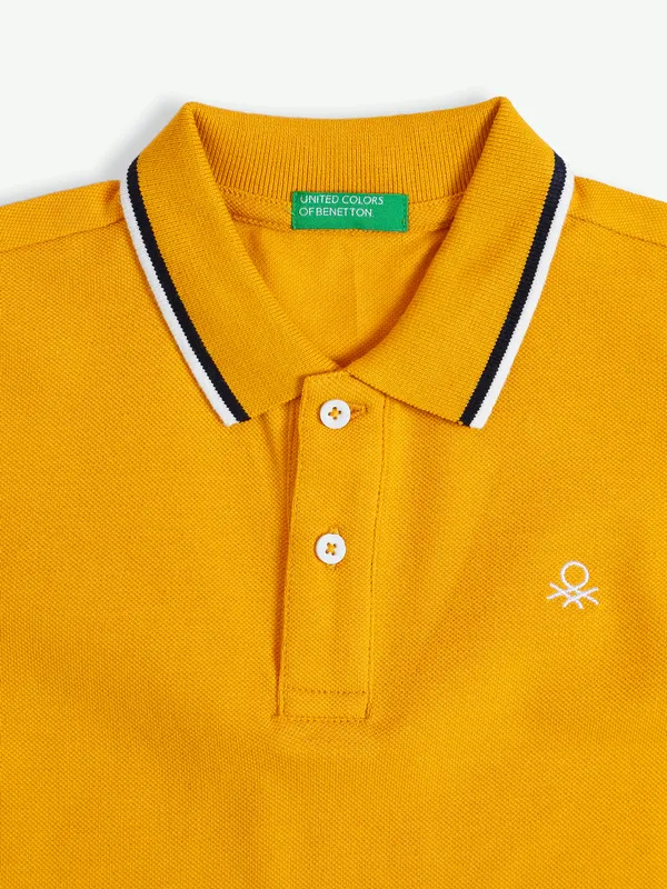 UCB cotton bright yellow t shirt in plain