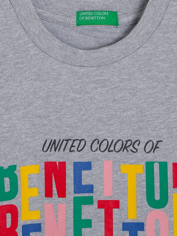UCB cotton grey printed t-shirt