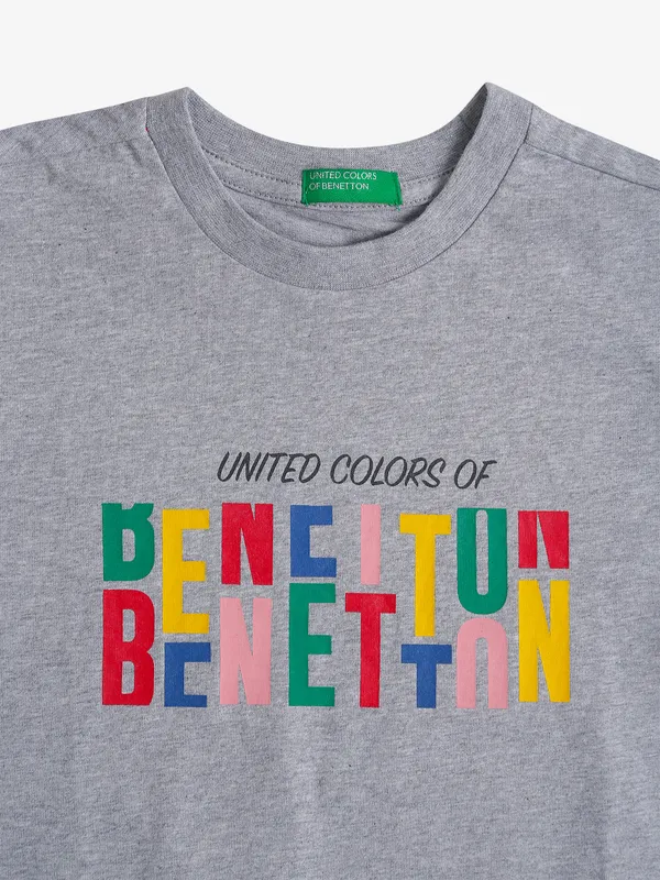 UCB cotton grey printed t-shirt