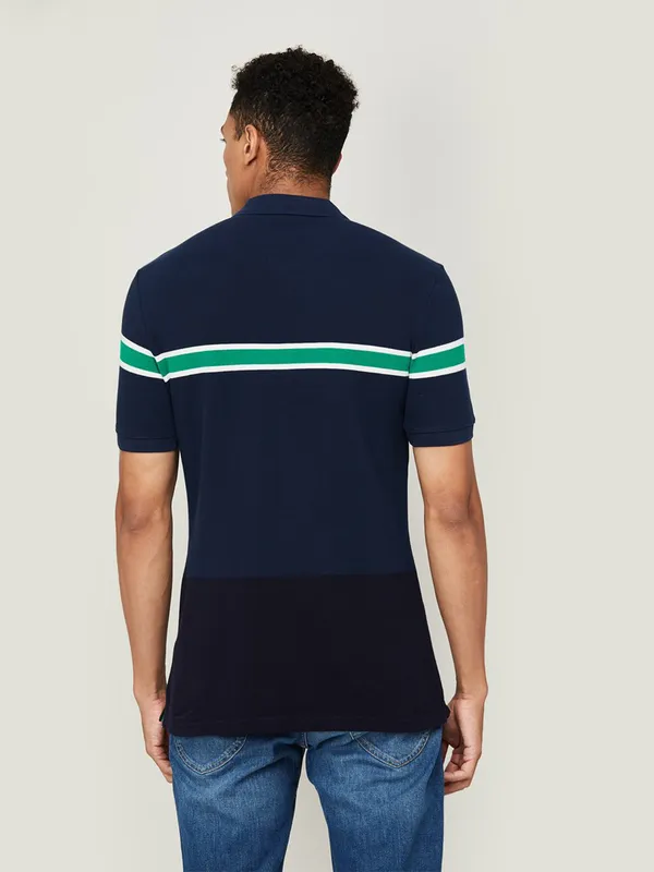 UCB cotton half sleeves t shirt in navy