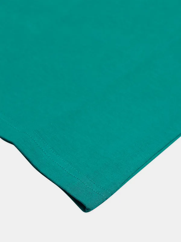 UCB cotton mint green t shirt in printed
