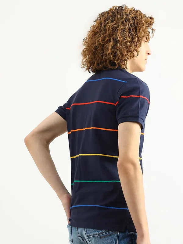 UCB cotton navy stripe t shirt