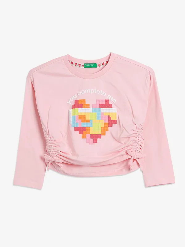 UCB cotton pink crop top