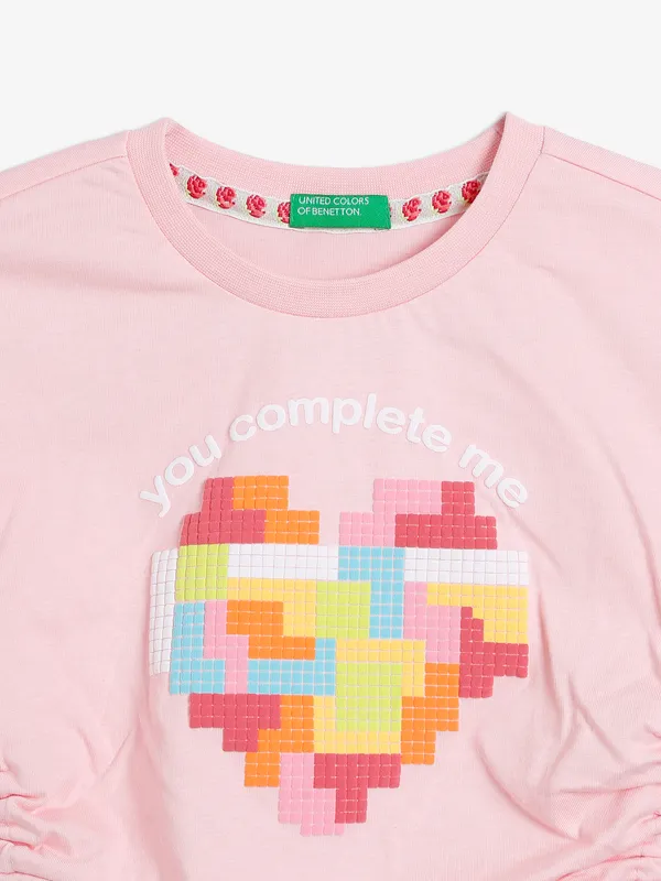 UCB cotton pink crop top