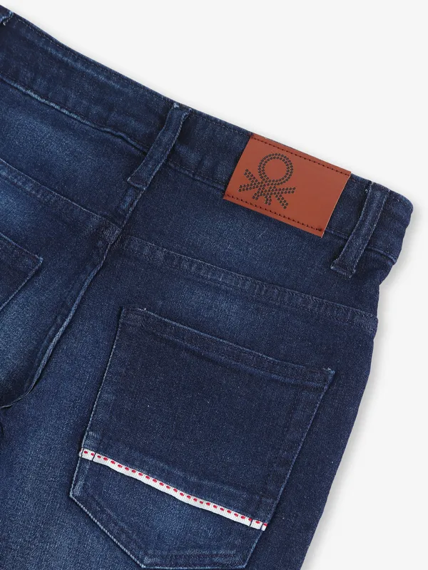 UCB dark blue washed slim fit denim jeans