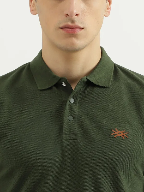 UCB dark green plain t shirt