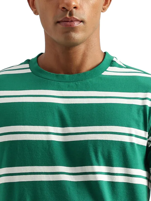 UCB green stripe cotton t shirt